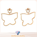 Special Design and Beautifully Silver Designed Fashion Hot Super Butterfly Earrings for Women (E6415)